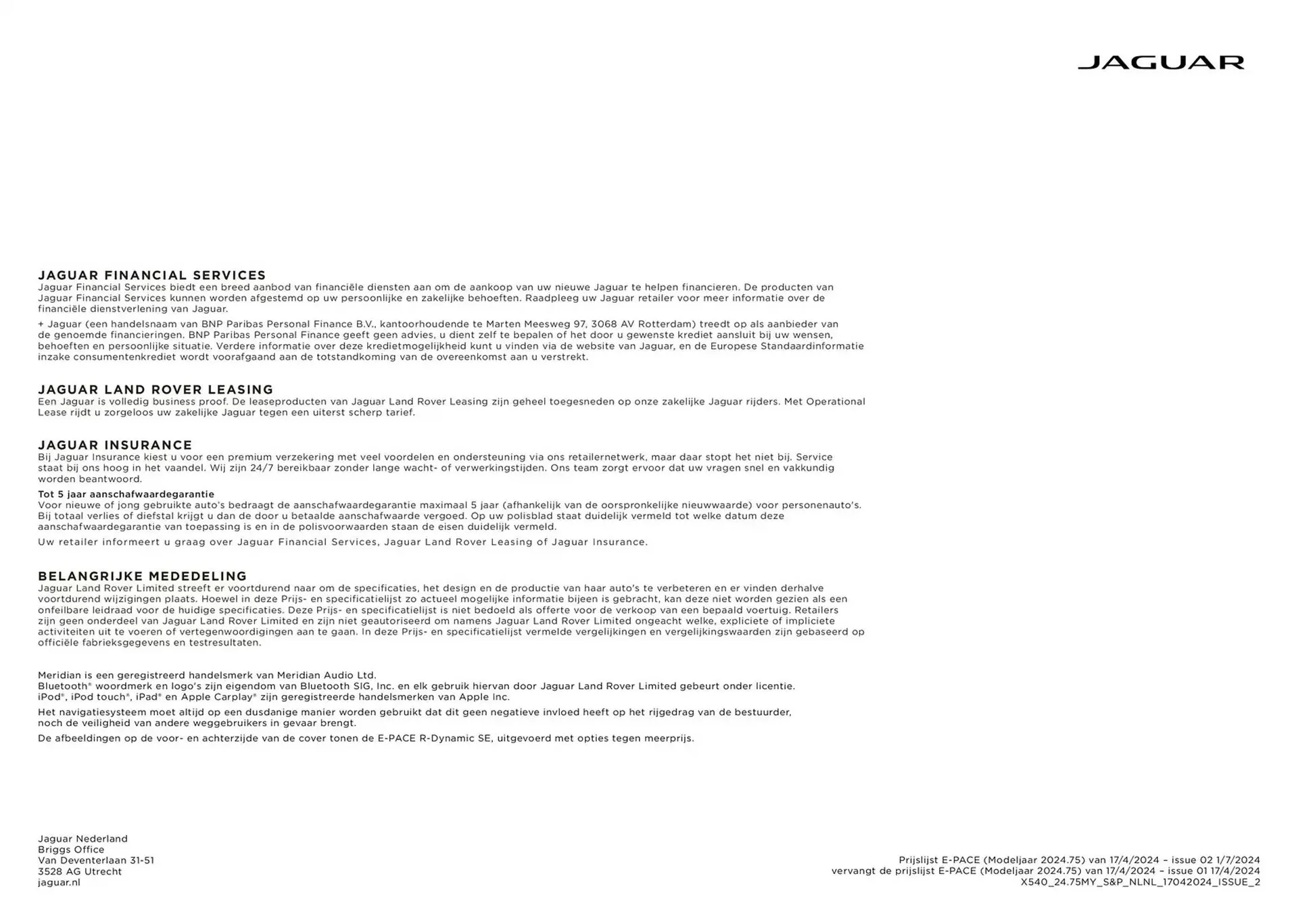 Jaguar folder van 20 november tot 30 juni 2025 - Folder pagina 15