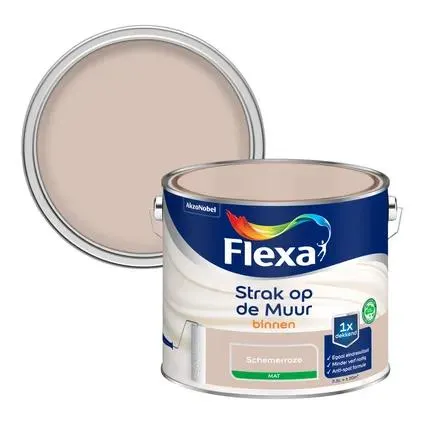 Flexa Strak op de Muur mat schemerroze 2,5L