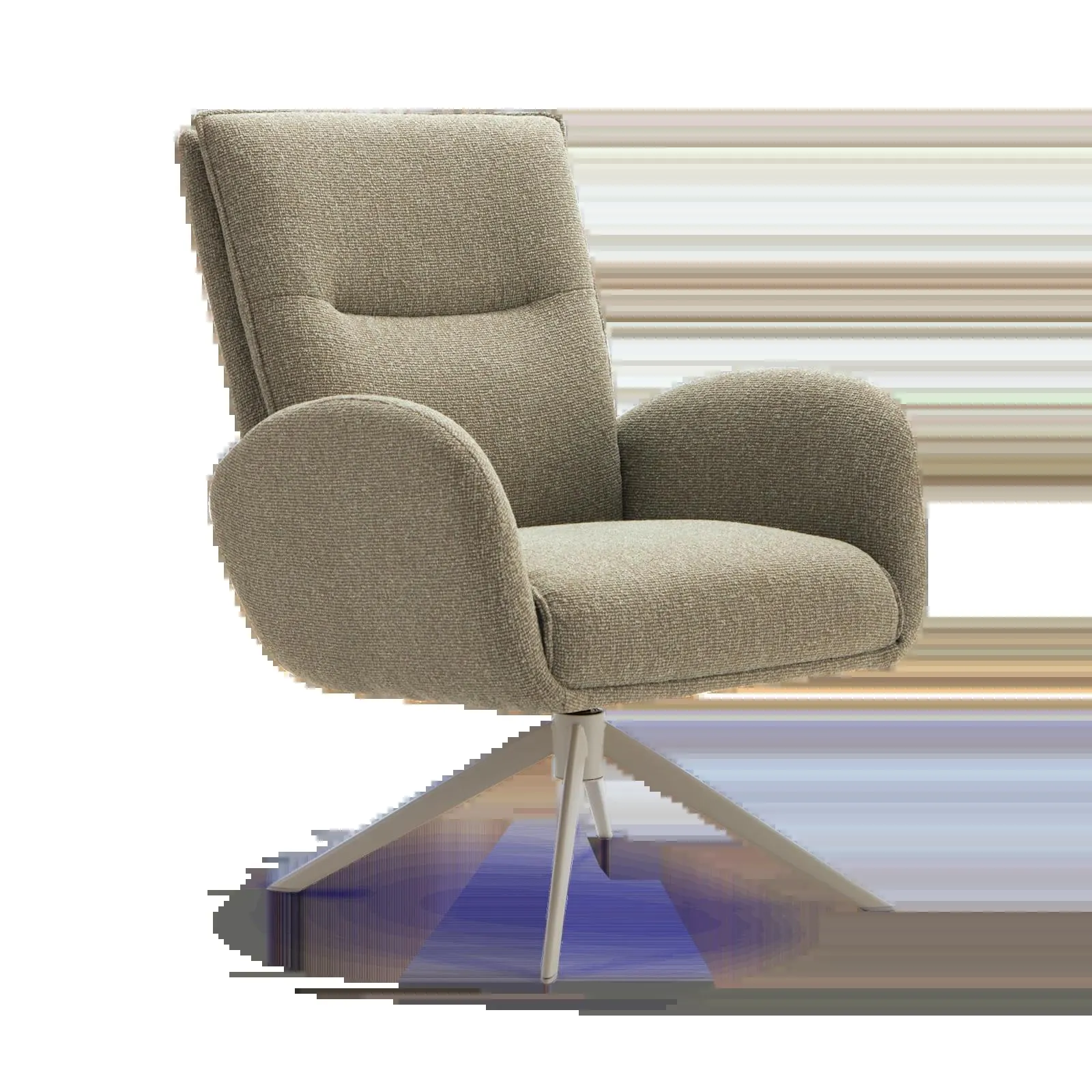 Draaifauteuil Whisper (laag/poot: beige) - Lodge Thyme