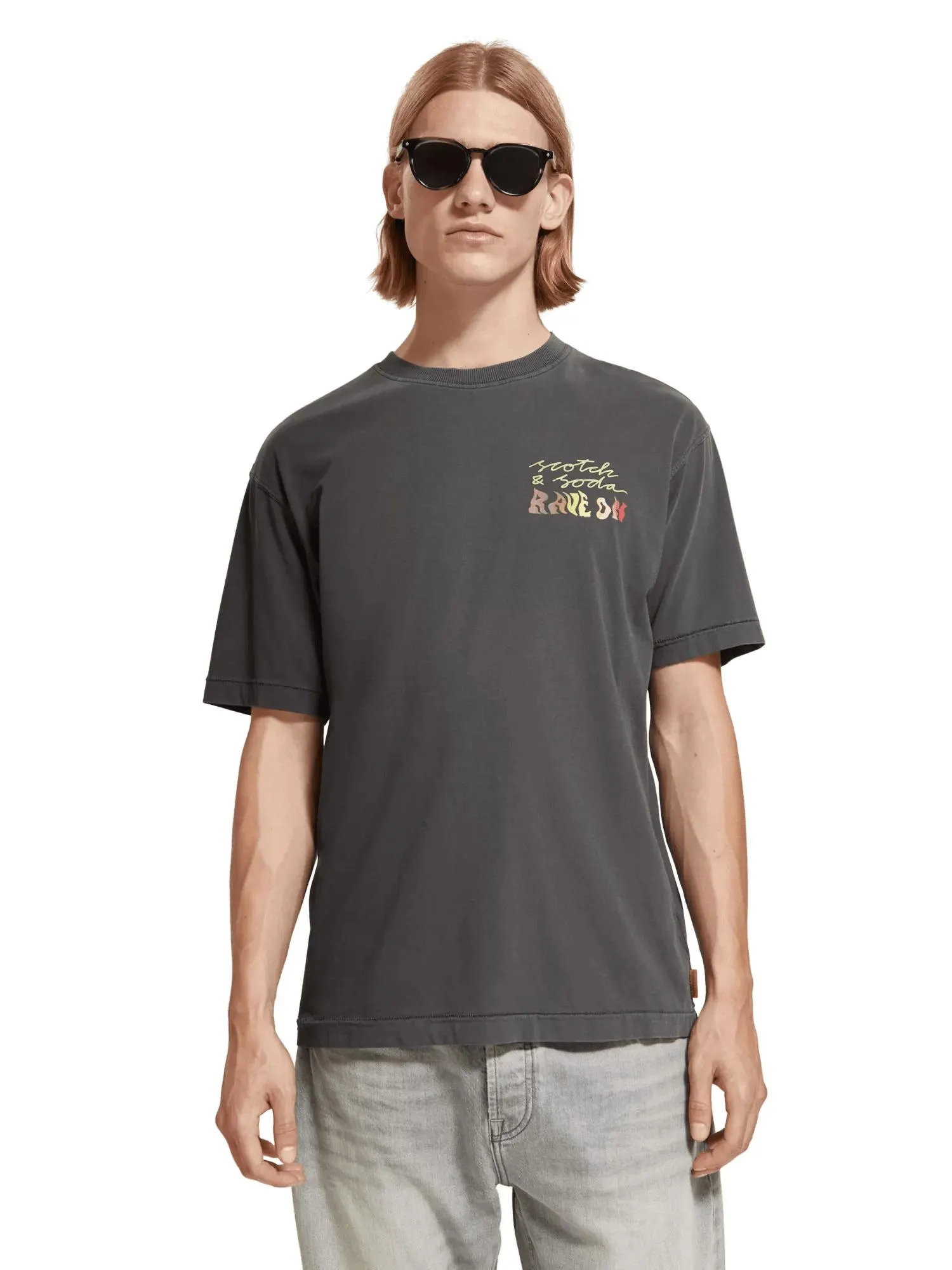 Relaxed fit T-shirt with spray effect