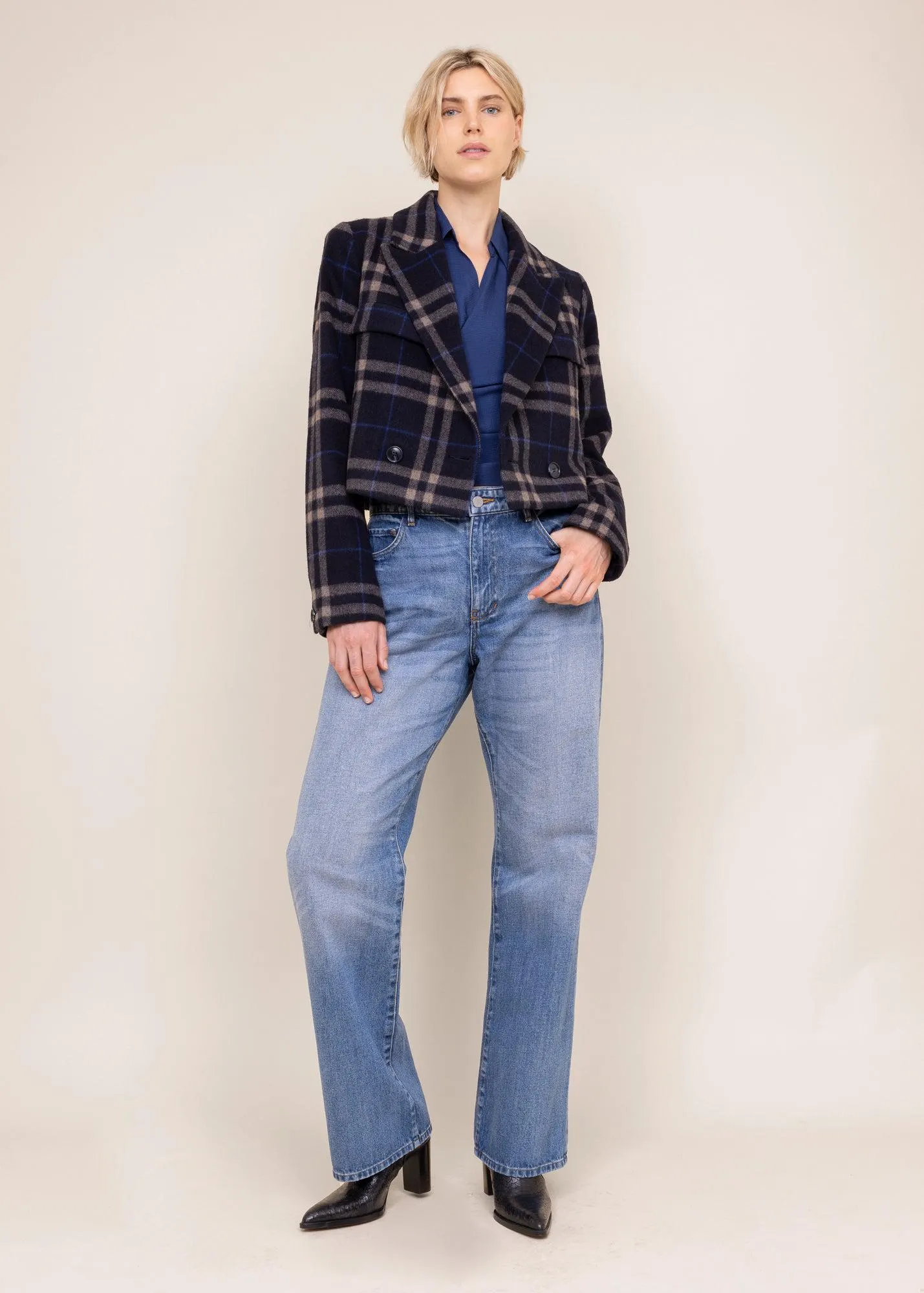 Geruiten wollen jasje