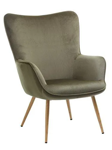Fauteuil HUNDESTED corduroy groen