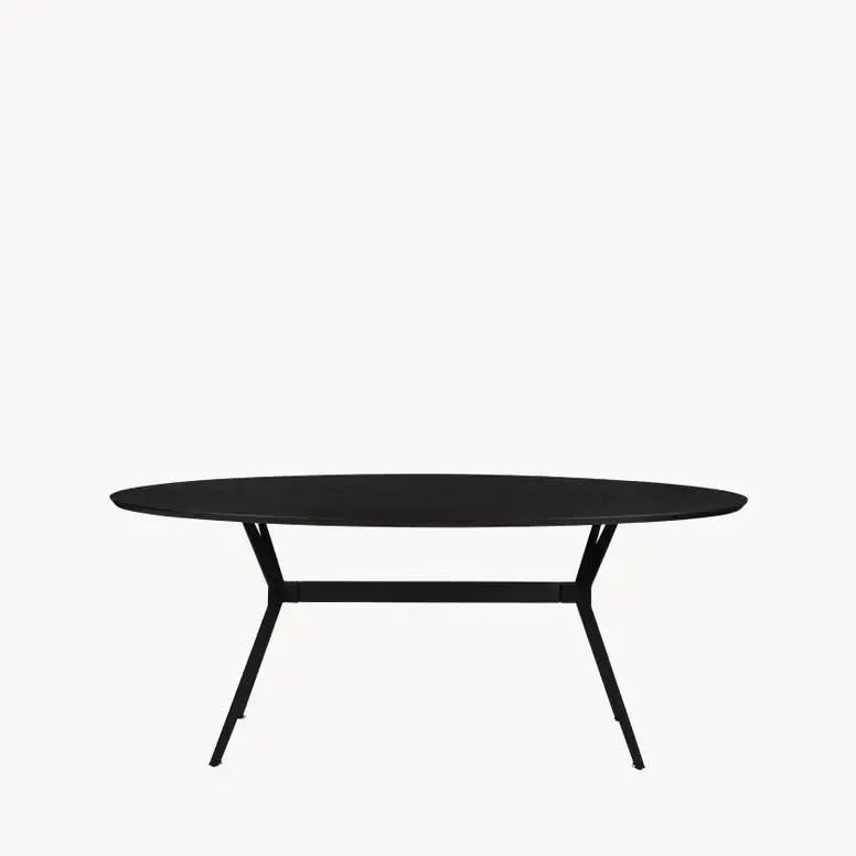 Eettafel - Ramses 200 x 100 x 77 cm - Zwart