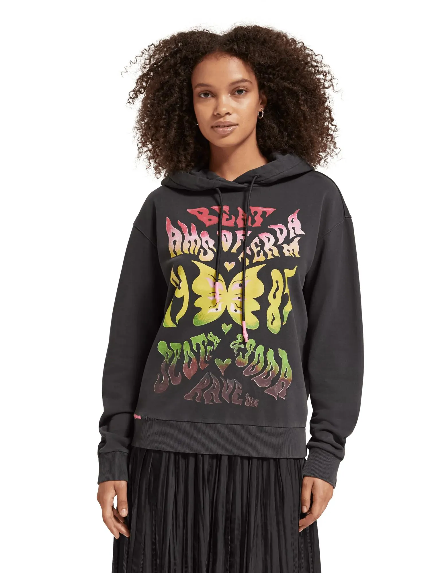 Relaxed fit graphic hoodie