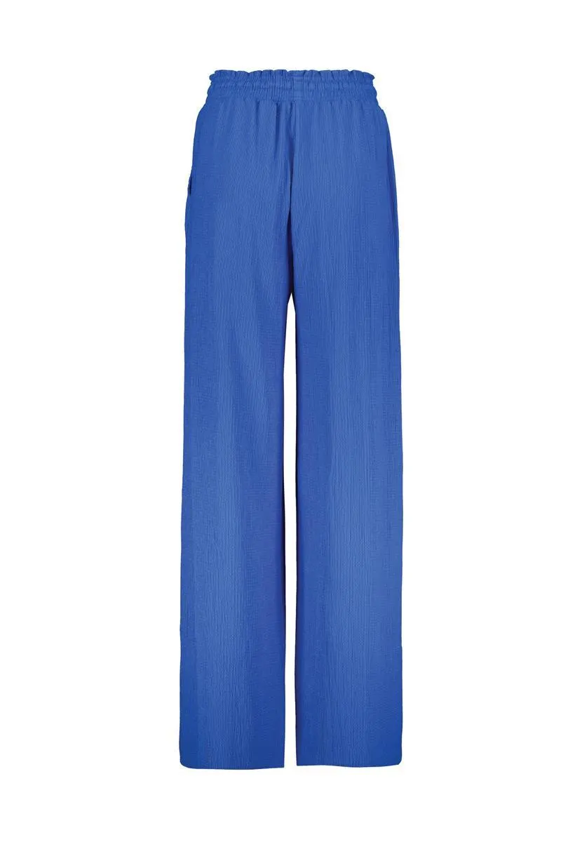 Broek wide leg blauw 36"
