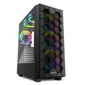 Sharkoon RGB HEX, ATX, Zwart
