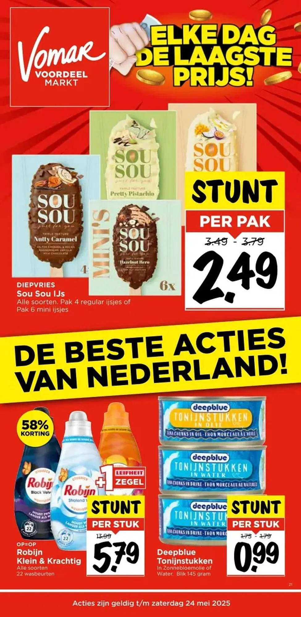 Vomar folder van 21 mei tot 24 mei 2025 - Folder pagina 1