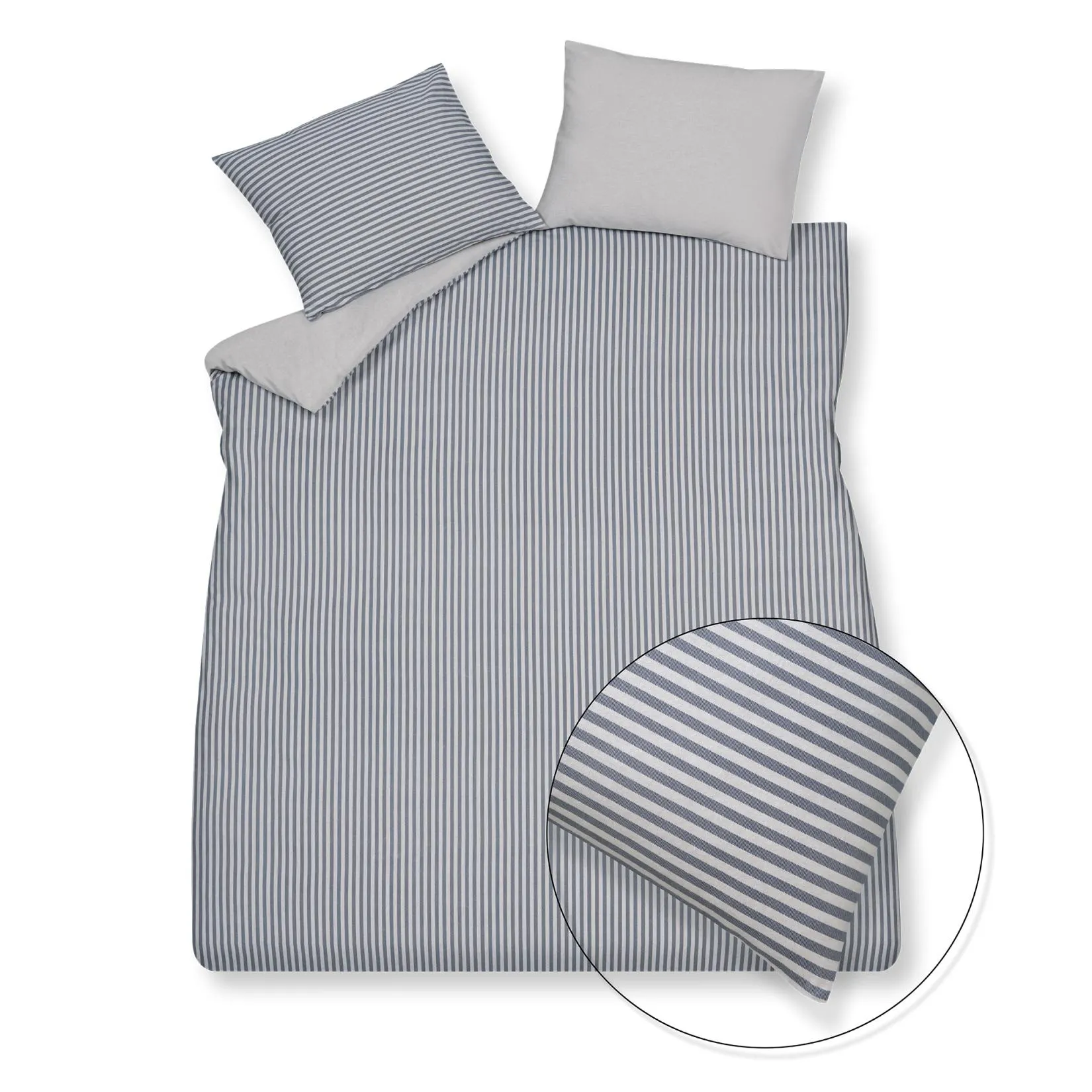 Flanel Glasgow XL dekbedovertrekset | blue ink