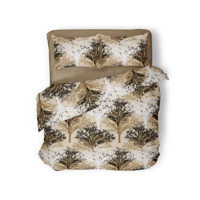 Elegance Dekbedovertrek Micropercal Treeothree - naturel