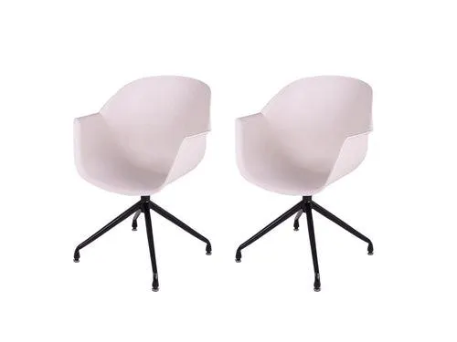 MaximaVida eetkamerstoel Cuyp XXL wheat draaiframe poten- 2 stuks