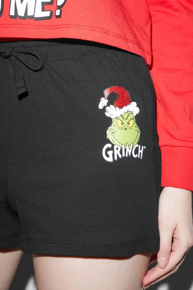 CLOCKHOUSE - Christmas pyjama shorts - The Grinch