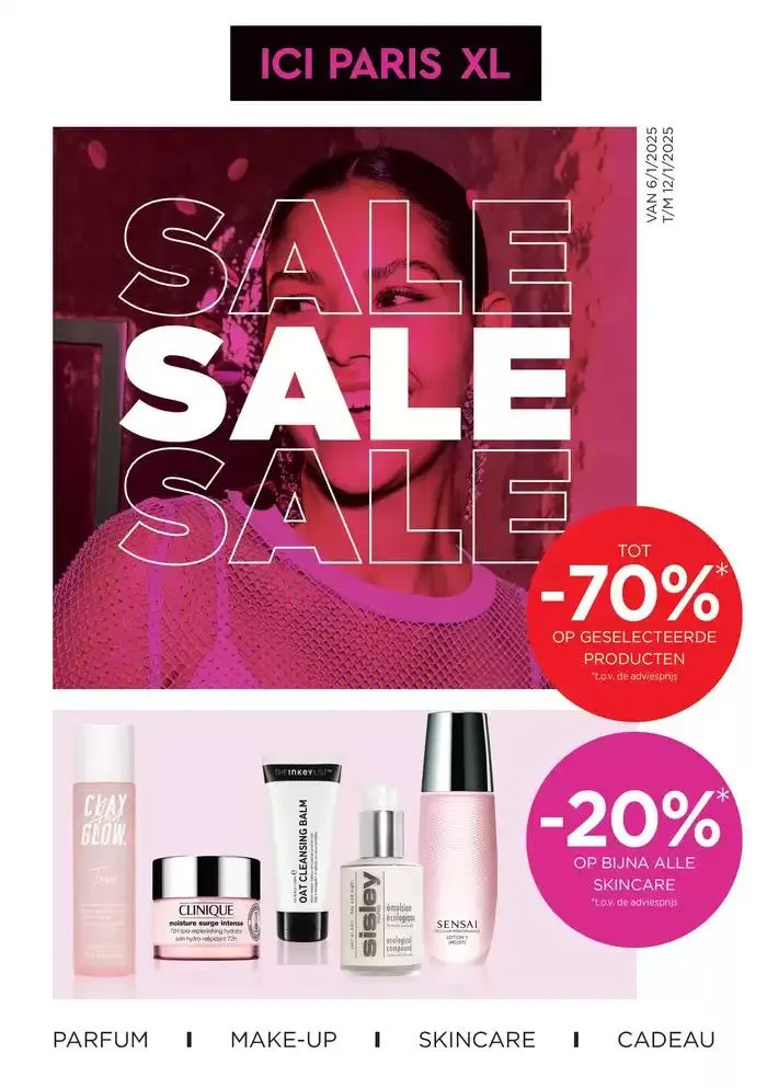 ICI Paris XL folder van 6 januari tot 12 januari 2025 - Folder pagina 1