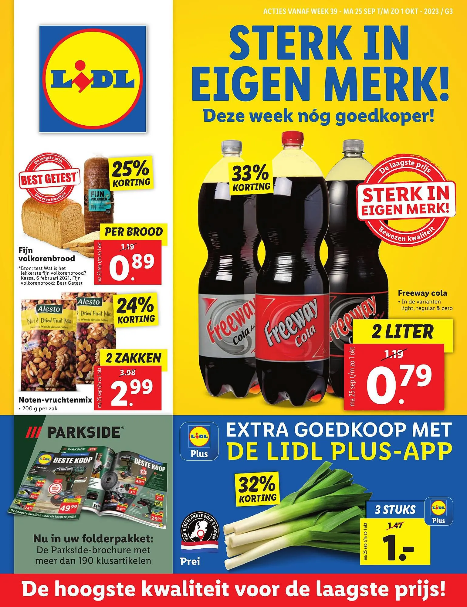 Lidl folder van 25 september tot 1 oktober 2023 - Folder pagina 1