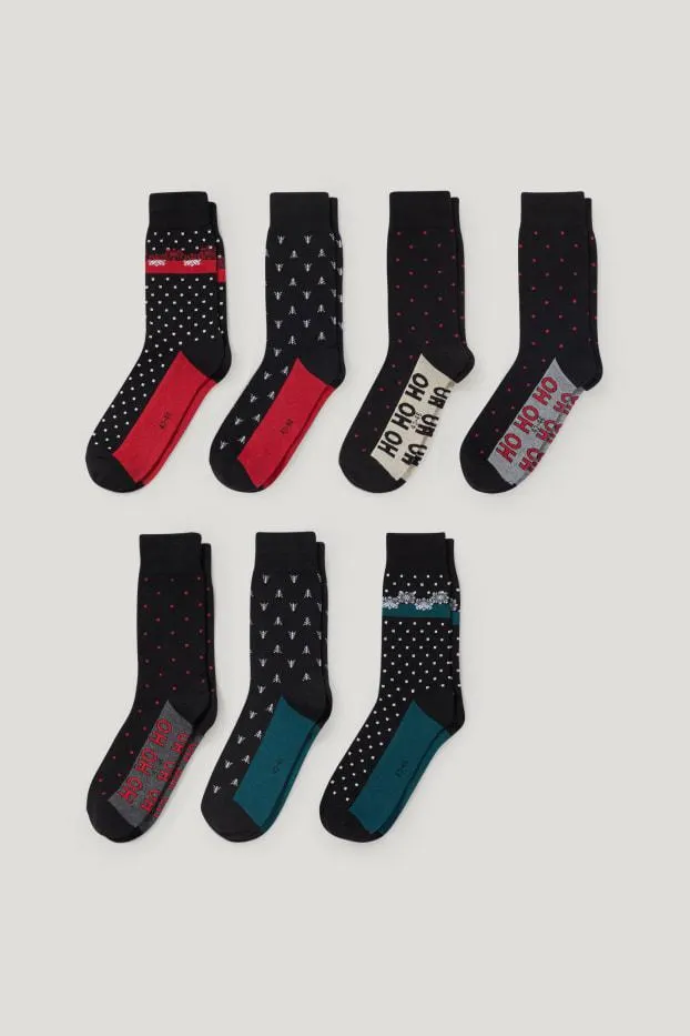 Multipack of 7 - Christmas socks