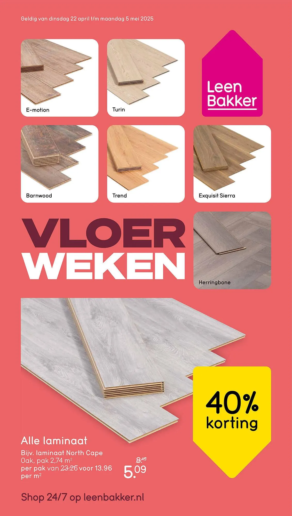 Leen Bakker folder van 22 april tot 5 mei 2025 - Folder pagina 1