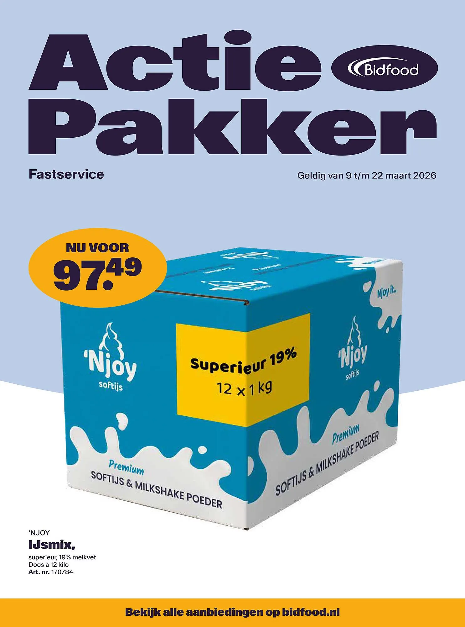 Bidfood folder van 9 maart tot 22 maart 2026 - Folder pagina 1