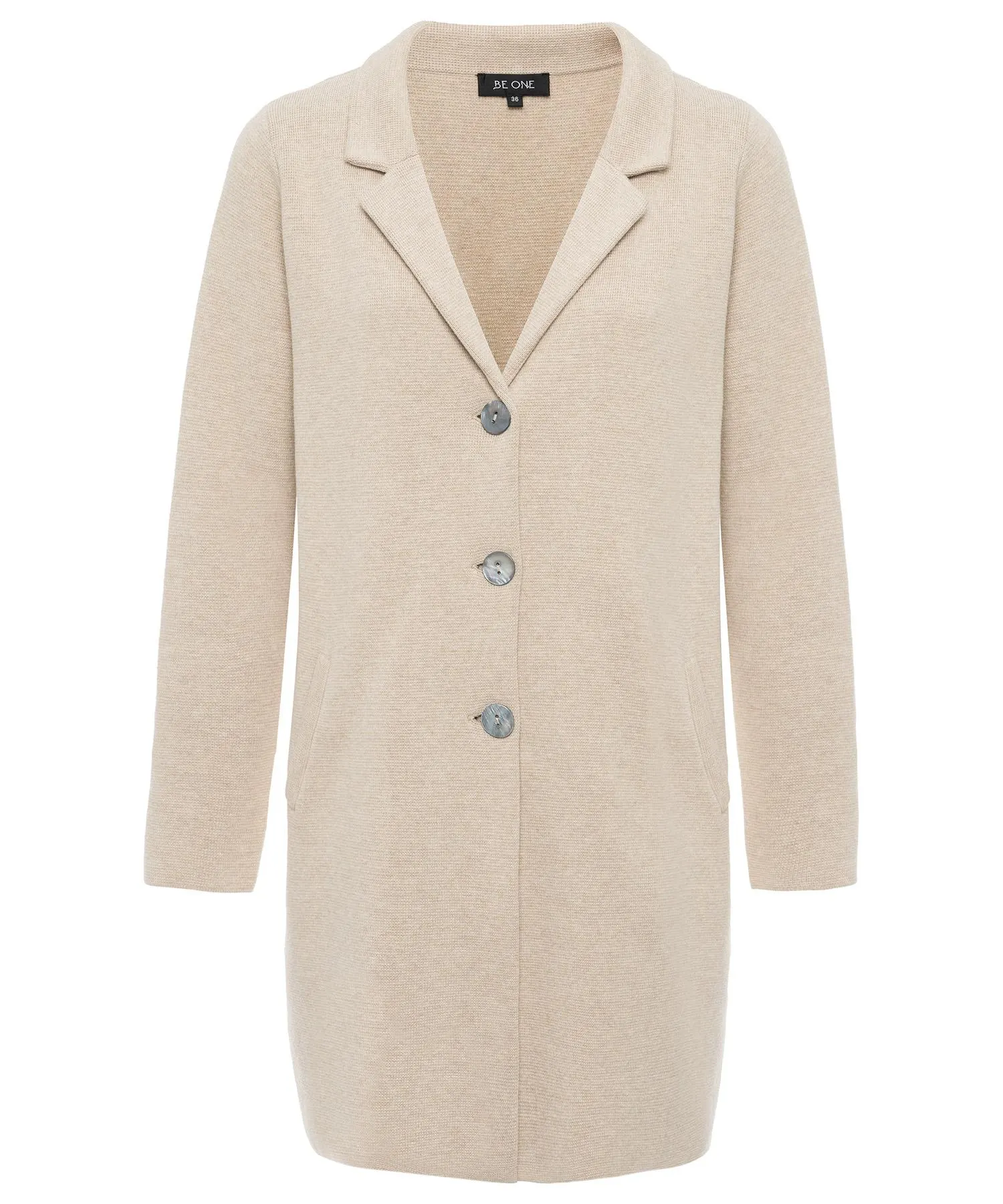 BeOne blazervest puntaknit lang