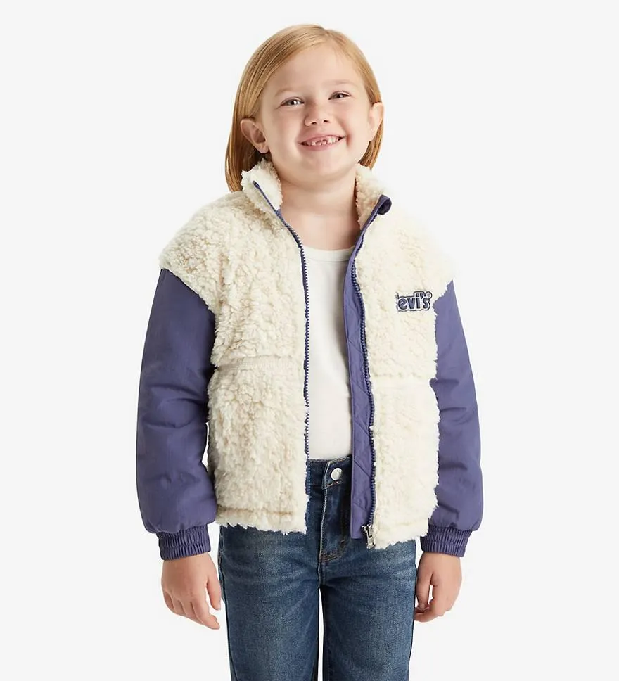Kids Boxy Fit Sherpa Jacket