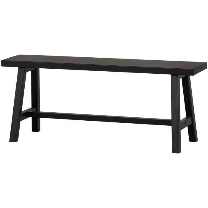 Woood bankje imme hout zwart 110 cm