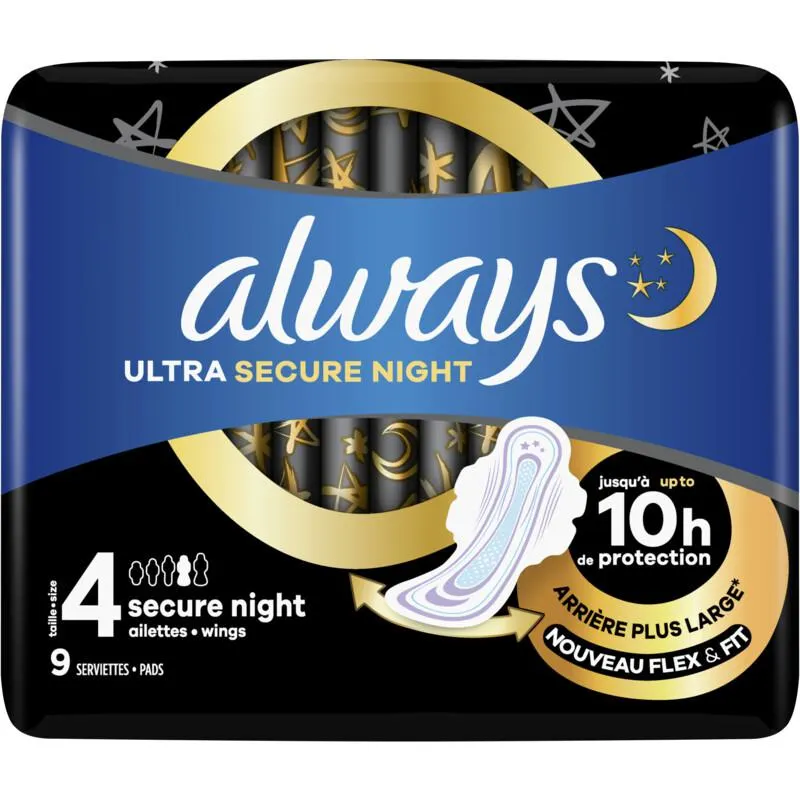 Always Ultra secure night wings maandverband