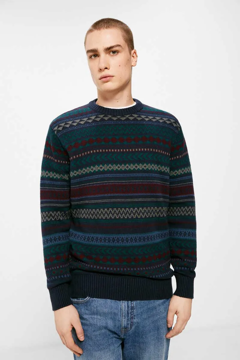 Jersey fantasía jacquard