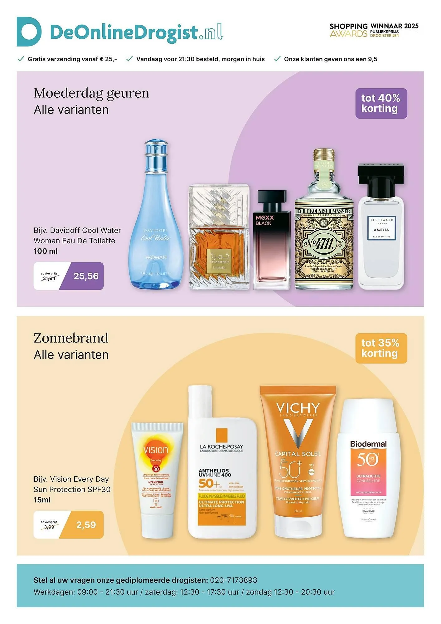 De Online Drogist folder van 22 april tot 10 mei 2026 - Folder pagina 1