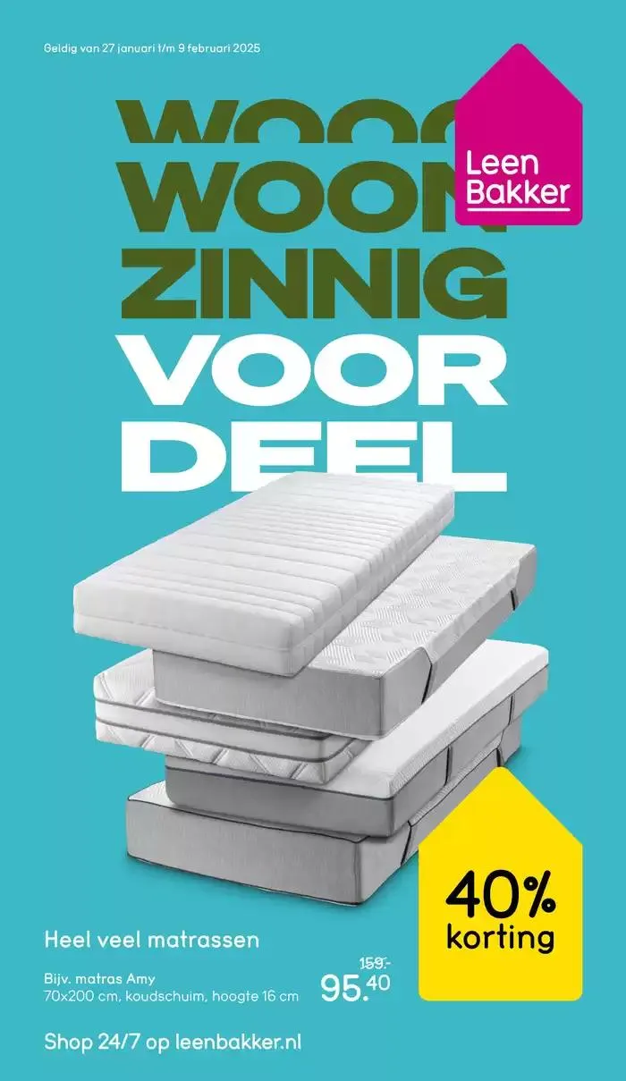 Leen Bakker folder van 27 januari tot 10 februari 2025 - Folder pagina 1