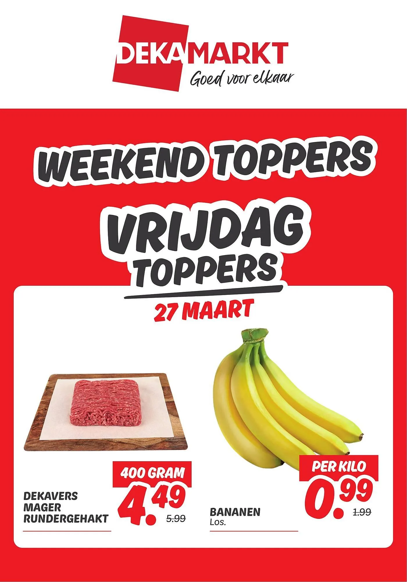 Dekamarkt folder van 27 maart tot 29 maart 2026 - Folder pagina 1