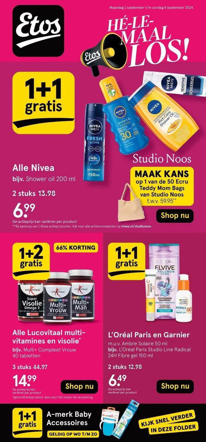 Etos folder van 2 september tot 16 september 2024 - Folder pagina 1