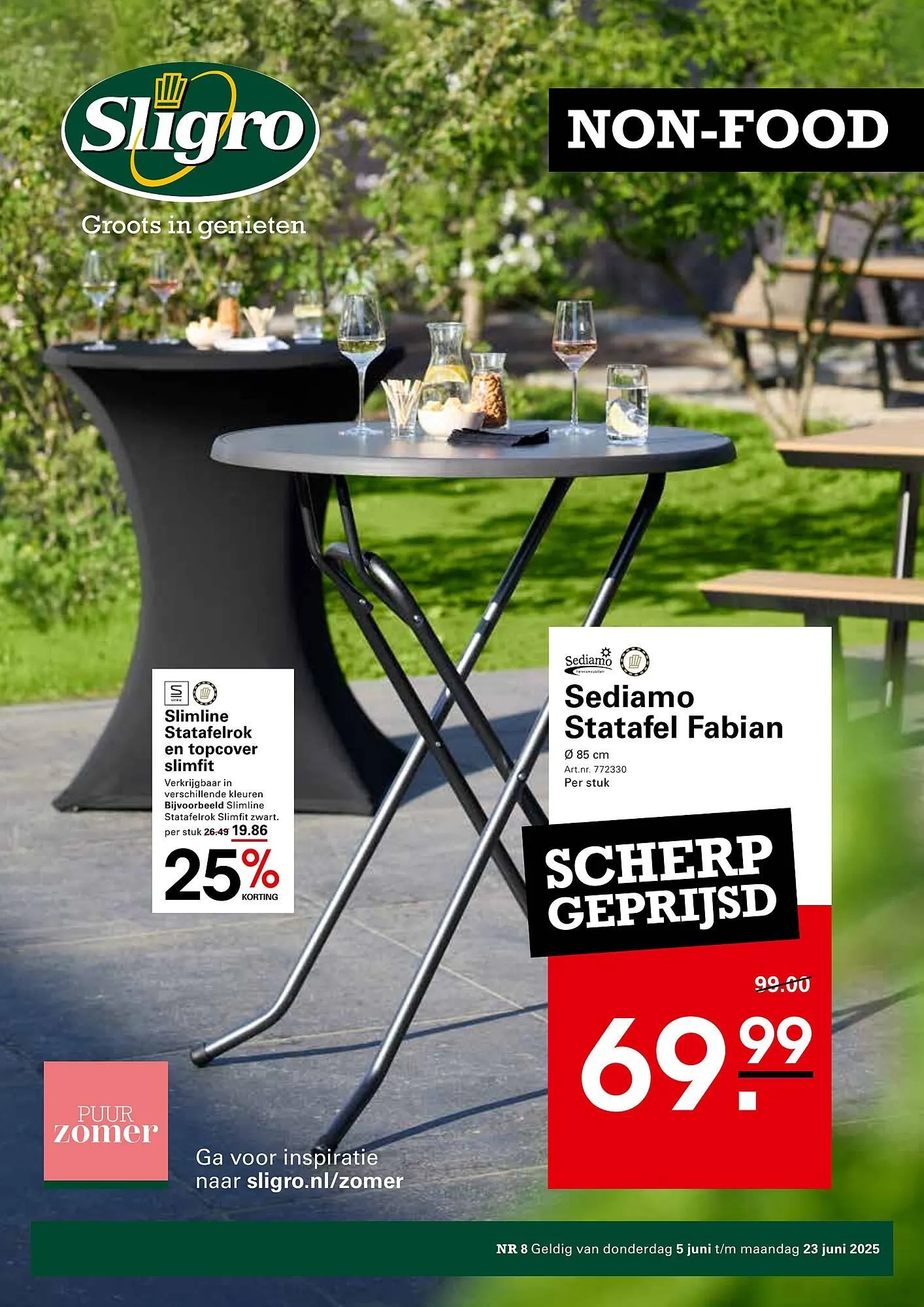 Sligro folder van 5 juni tot 23 juni 2025 - Folder pagina 1