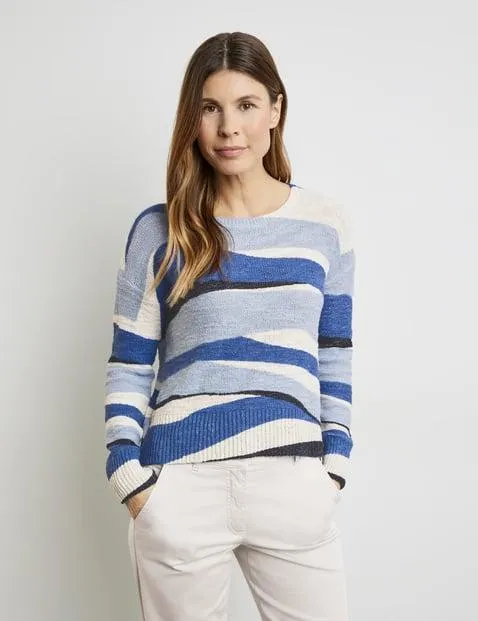 Gebreide trui met oversized schouders