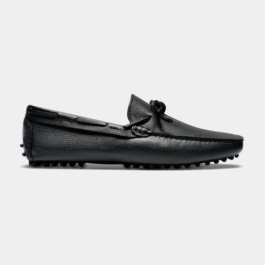 Black Driving Moccasins