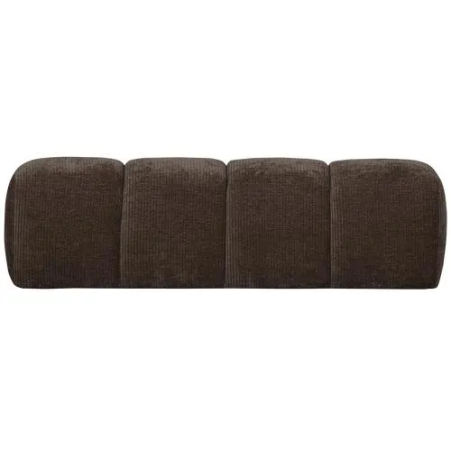 WOOOD Eetbankje 164 cm Mojo - Ribstof - Bruin - 49x164x45