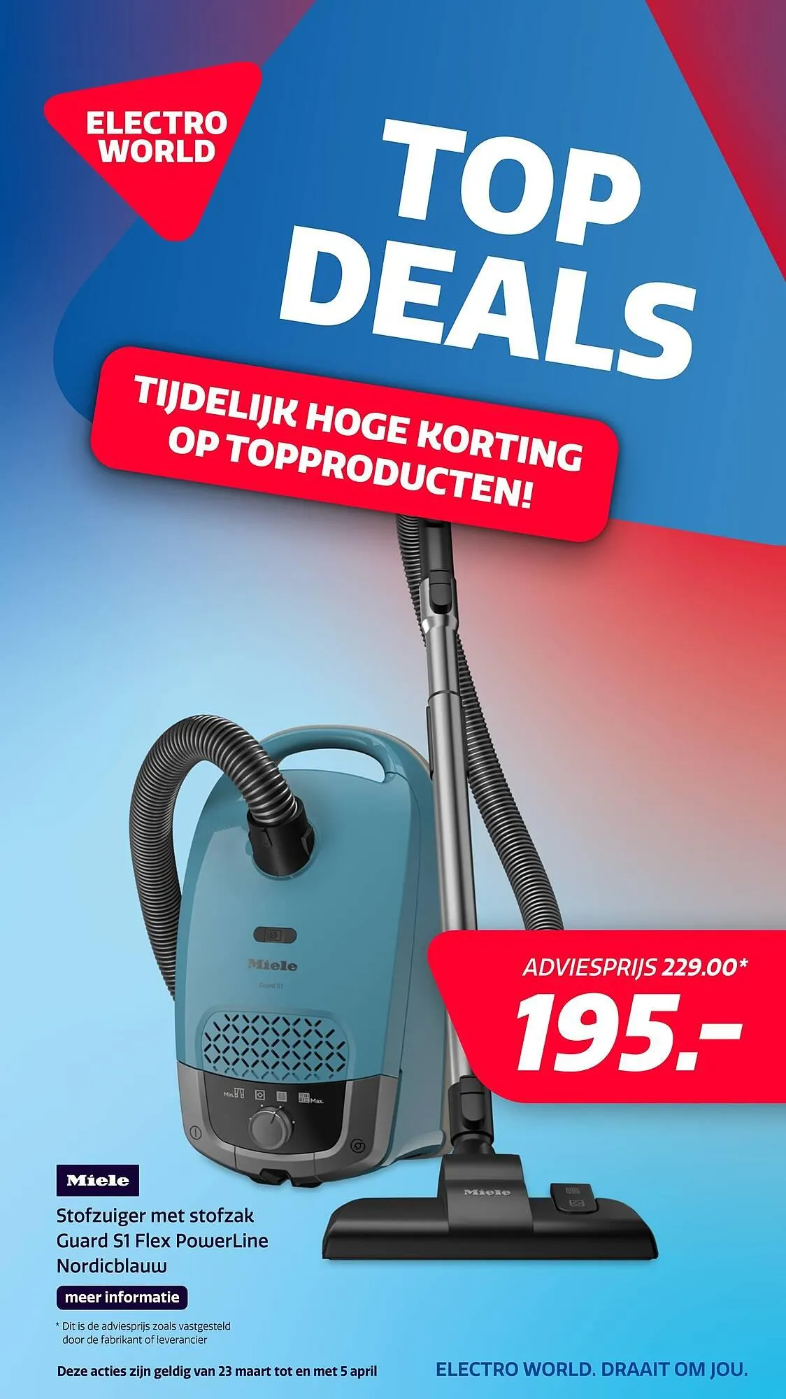 Electroworld folder van 29 maart tot 5 april 2026 - Folder pagina 1