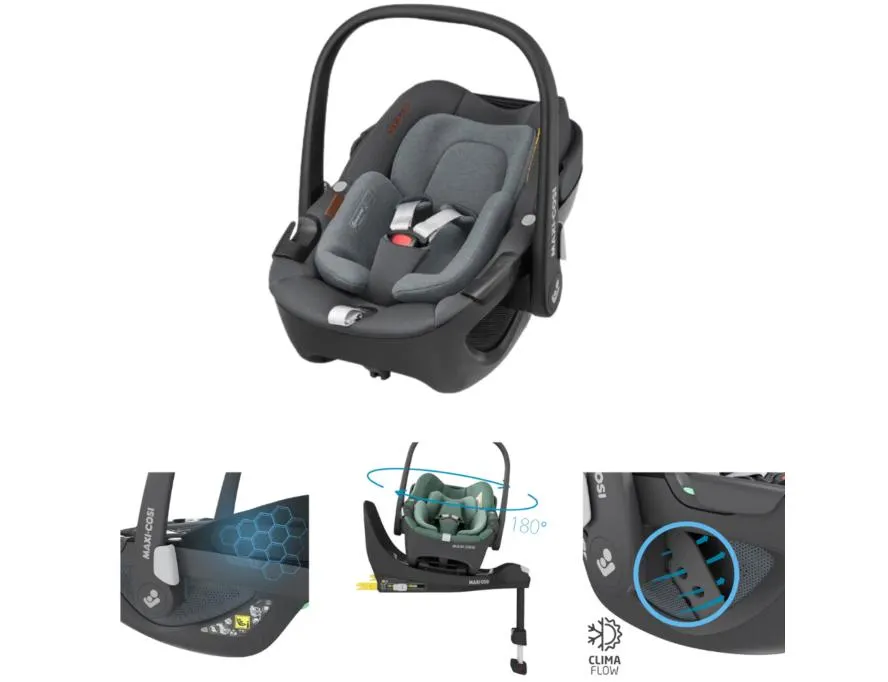 Autostoel Maxi-Cosi Pebble 360° Twillic Grey
