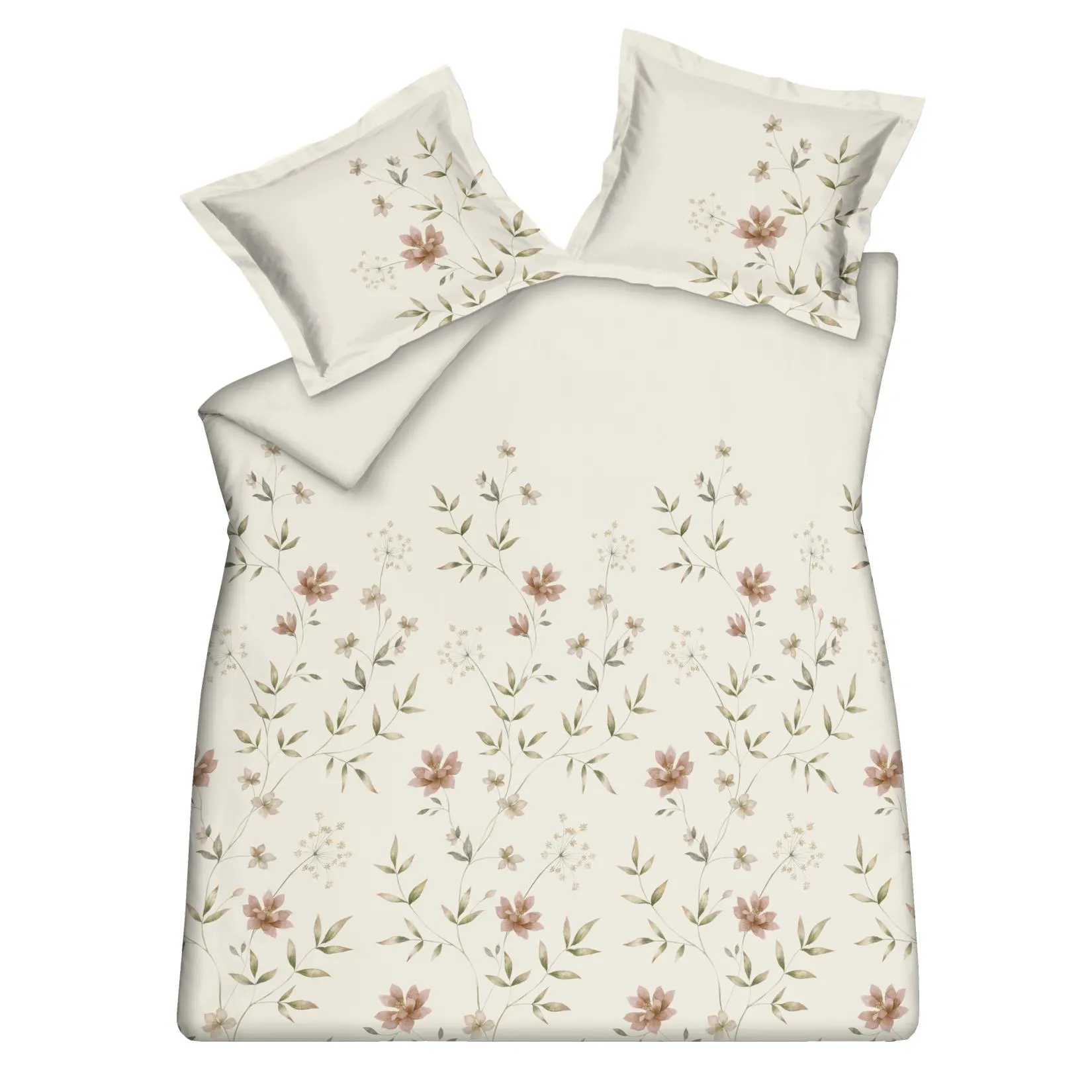 FLEURINE dekbedovertrekset | cream tan