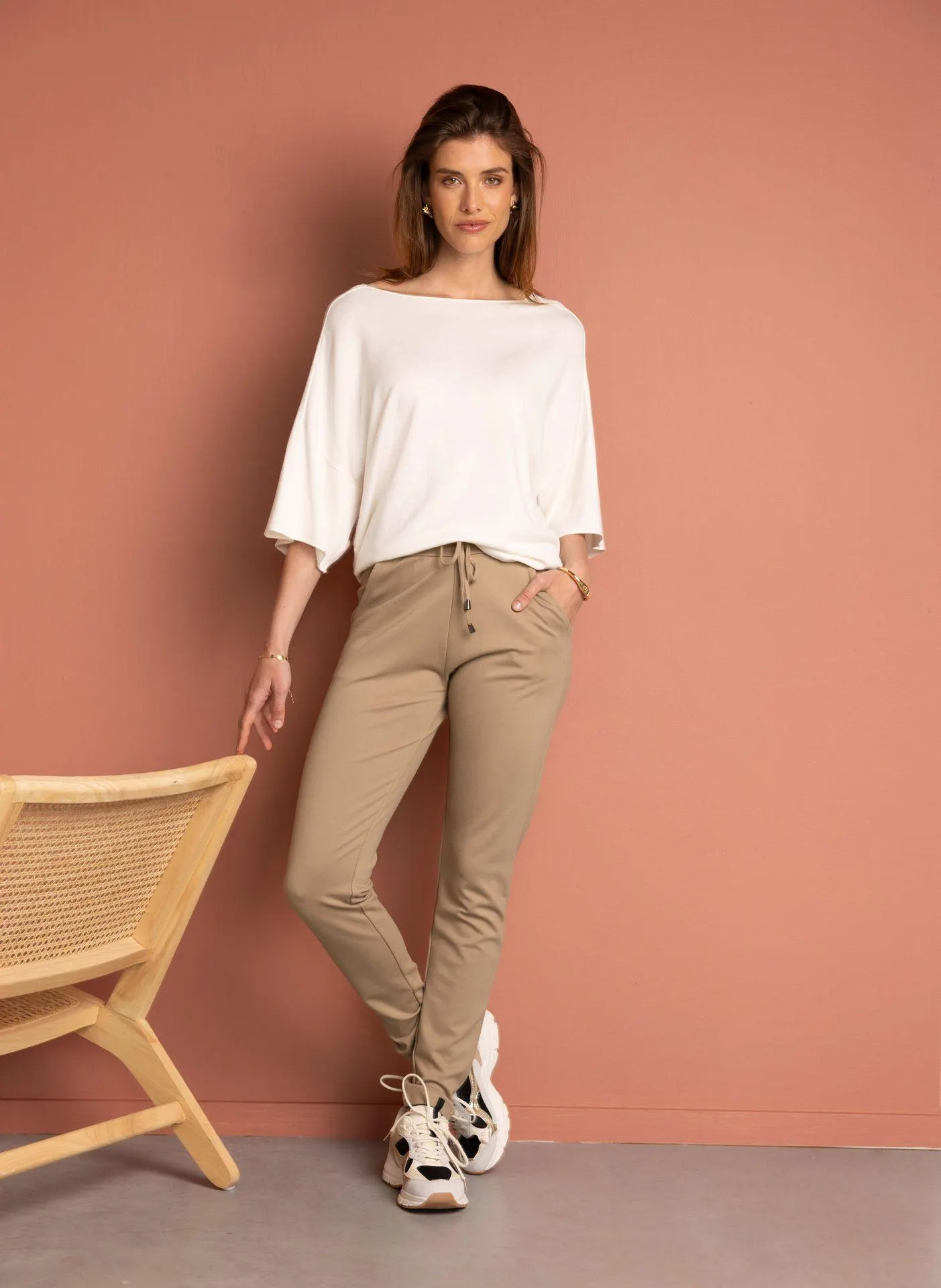 Tanja broek zandkleurig