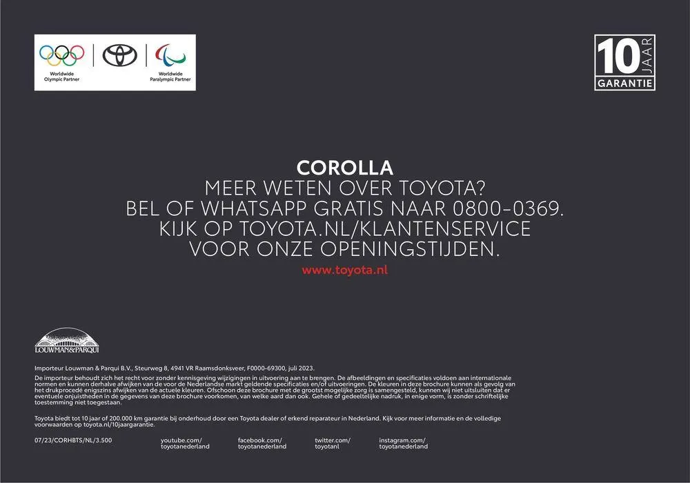 Corolla Hatchback van 20 november tot 20 november 2024 - Folder pagina 52