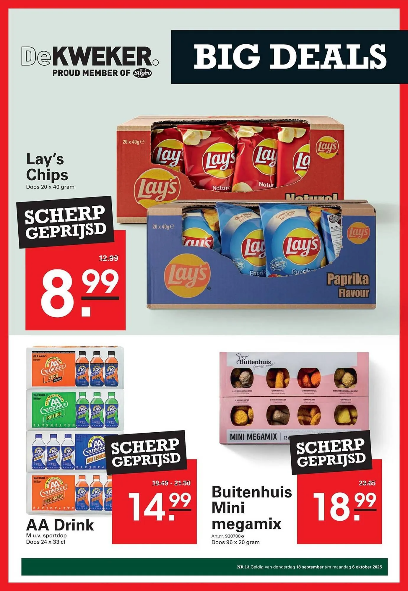De Kweker folder van 18 september tot 6 oktober 2025 - Folder pagina 1