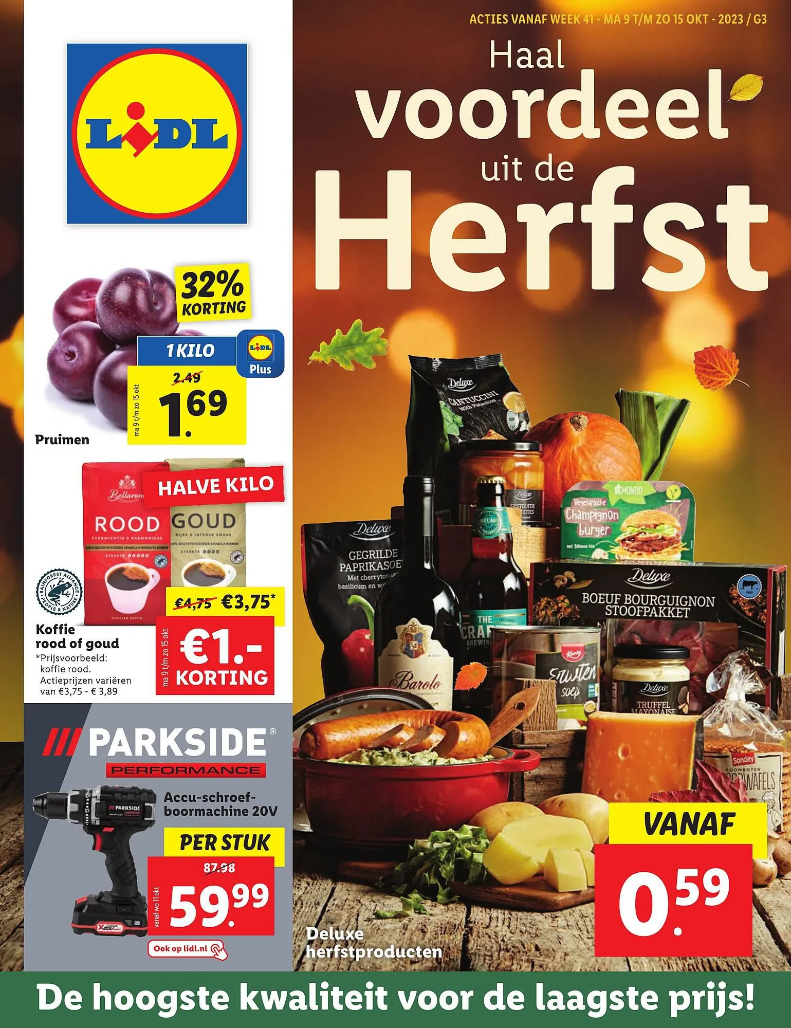 Lidl folder van 9 oktober tot 15 oktober 2023 - Folder pagina 1