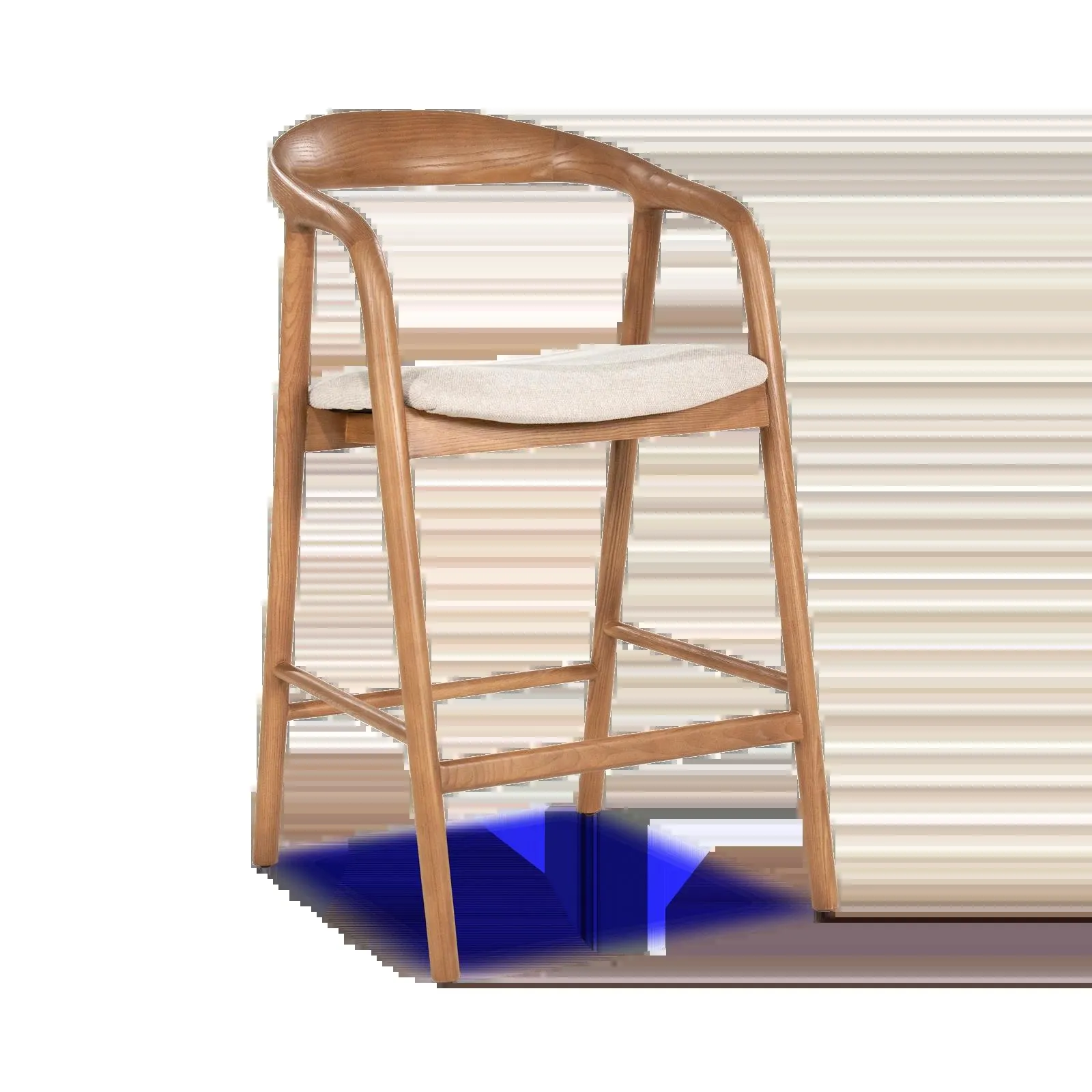 Barstoel (laag) Rayven - Lichtbruin