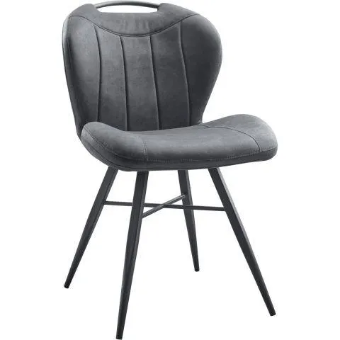 Eetkamerstoel Tantini microvezel luxor antraciet
