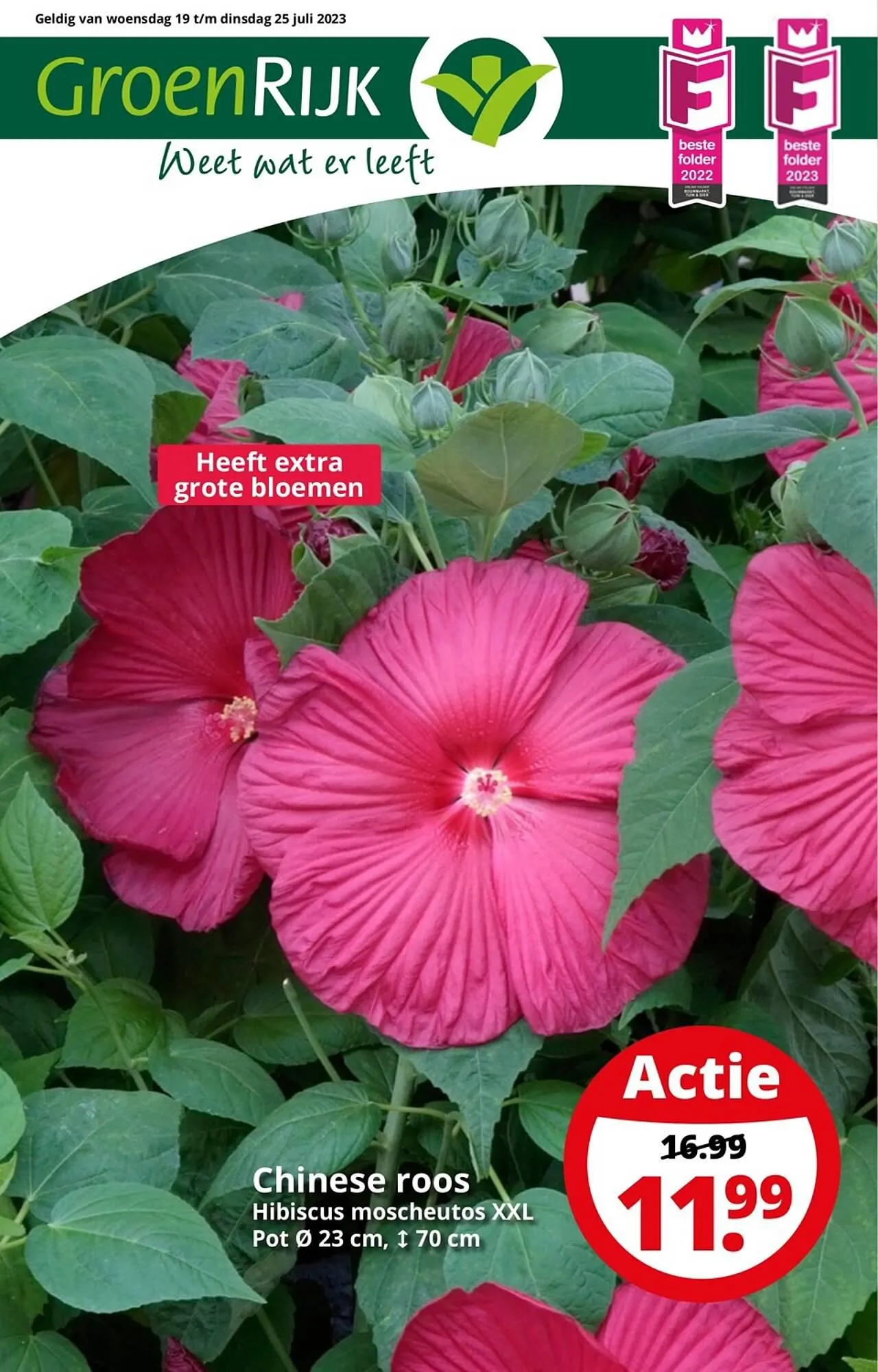 GroenRijk folder van 18 juli tot 25 juli 2023 - Folder pagina 1