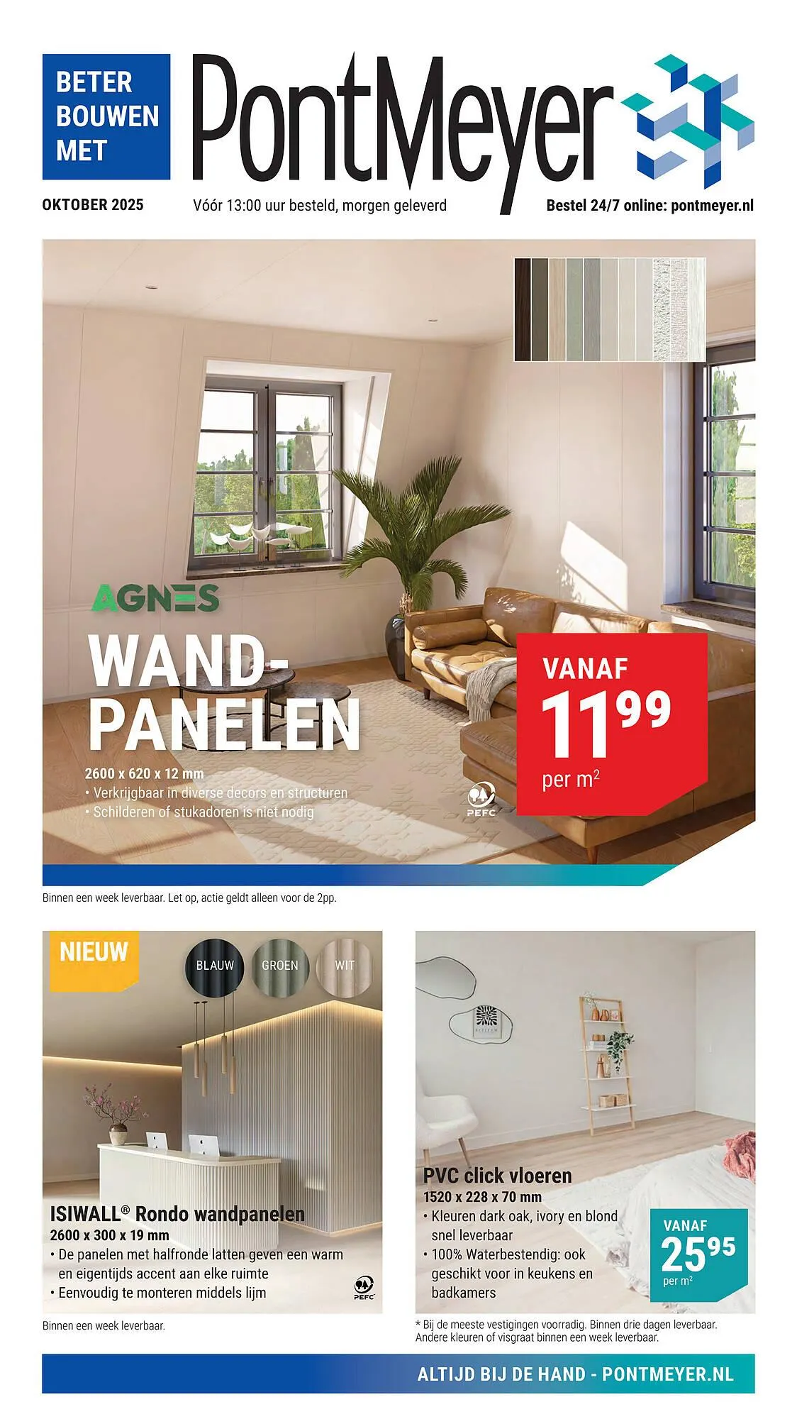 Pontmeyer folder van 1 oktober tot 31 oktober 2025 - Folder pagina 1