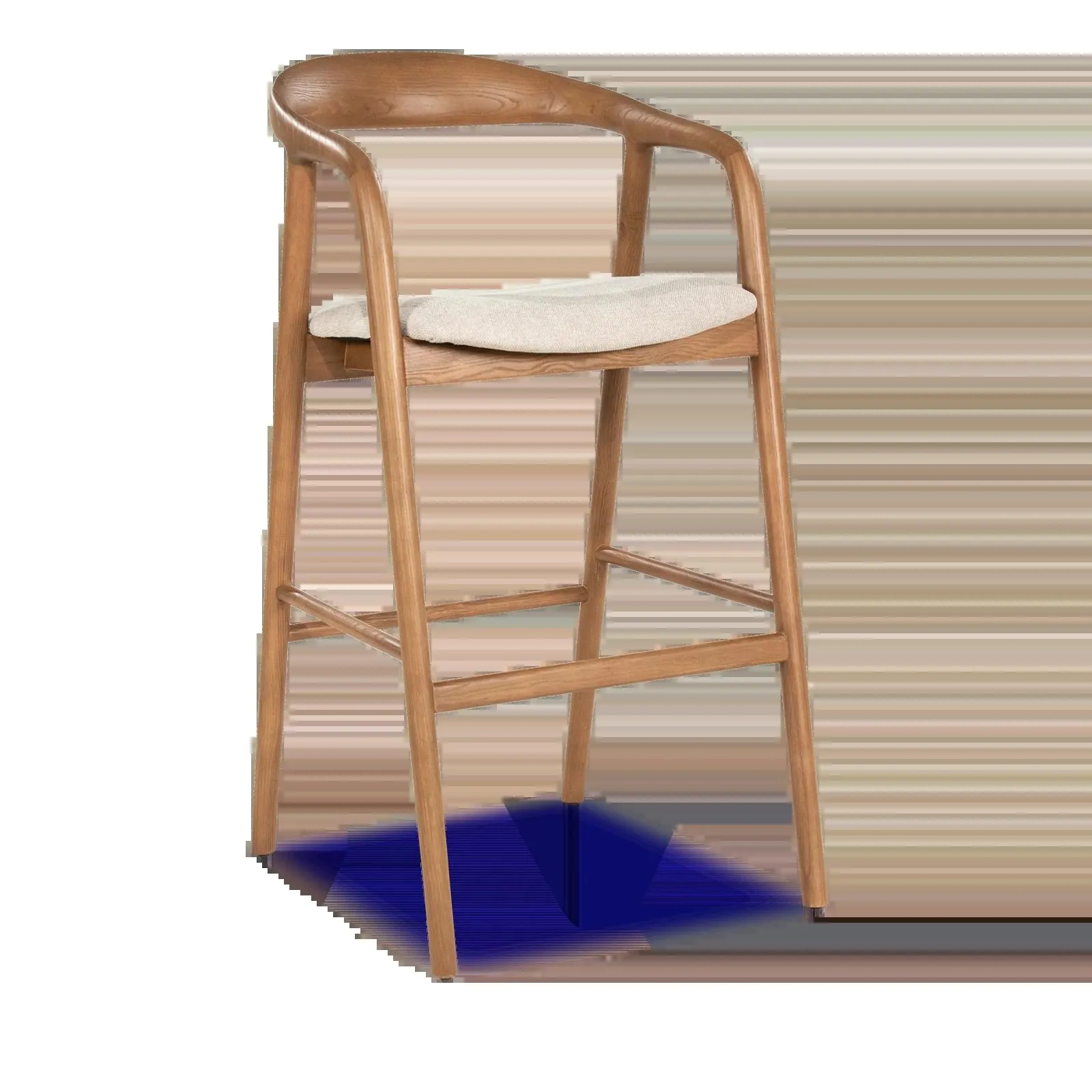 Barstoel (hoog) Rayven - Lichtbruin