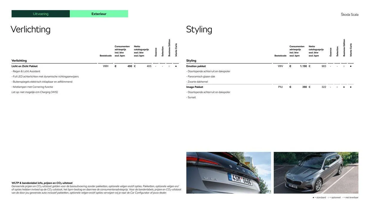 Škoda Scala prijslijst per 10 januari 2024 van 7 maart tot 7 maart 2025 - Folder pagina 10