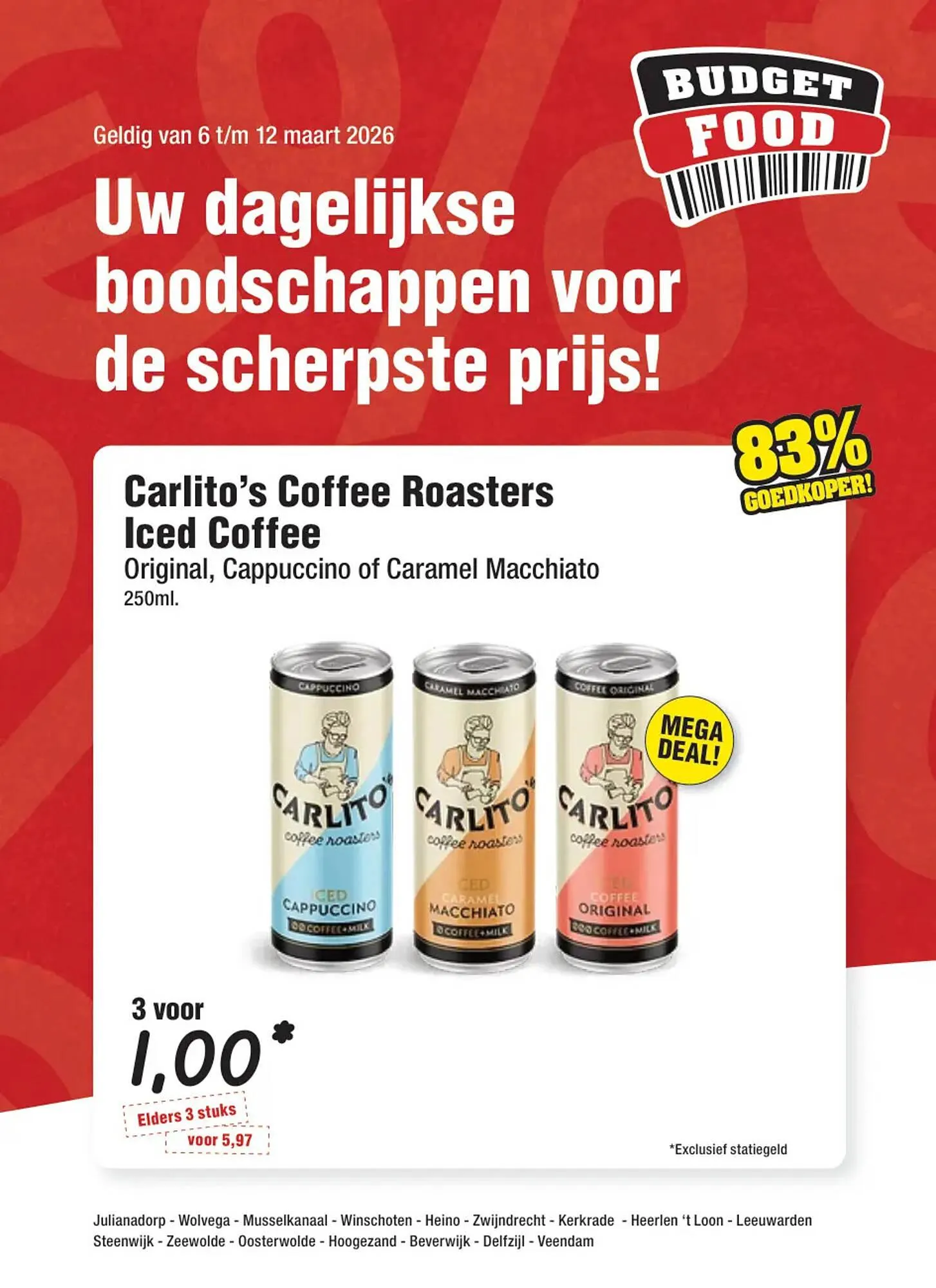 Budget Food folder van 6 maart tot 12 maart 2026 - Folder pagina 1