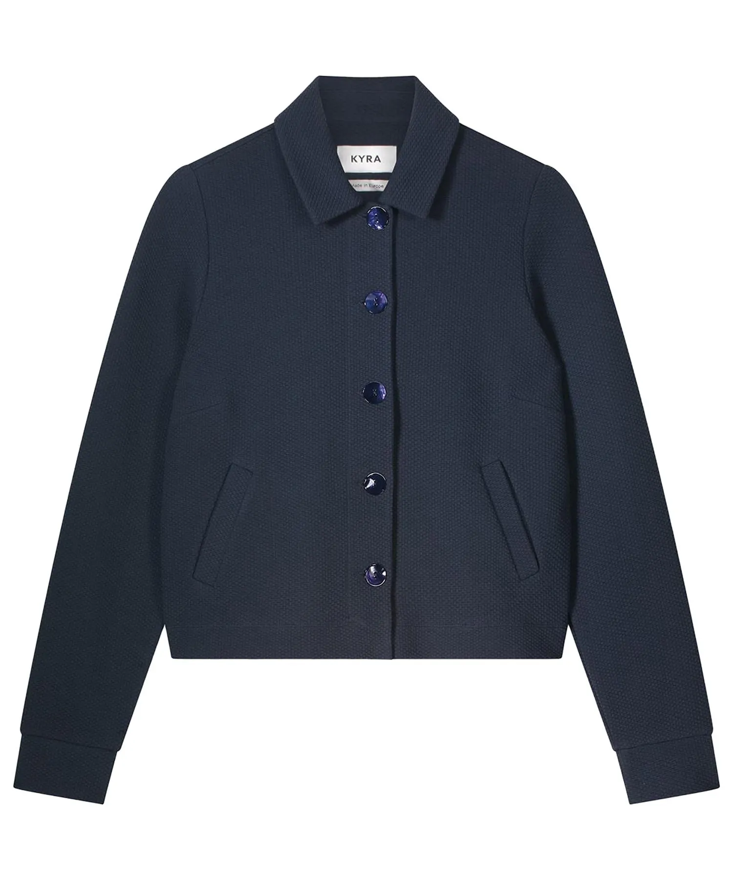 KYRA kort jasje met structuur Joyce