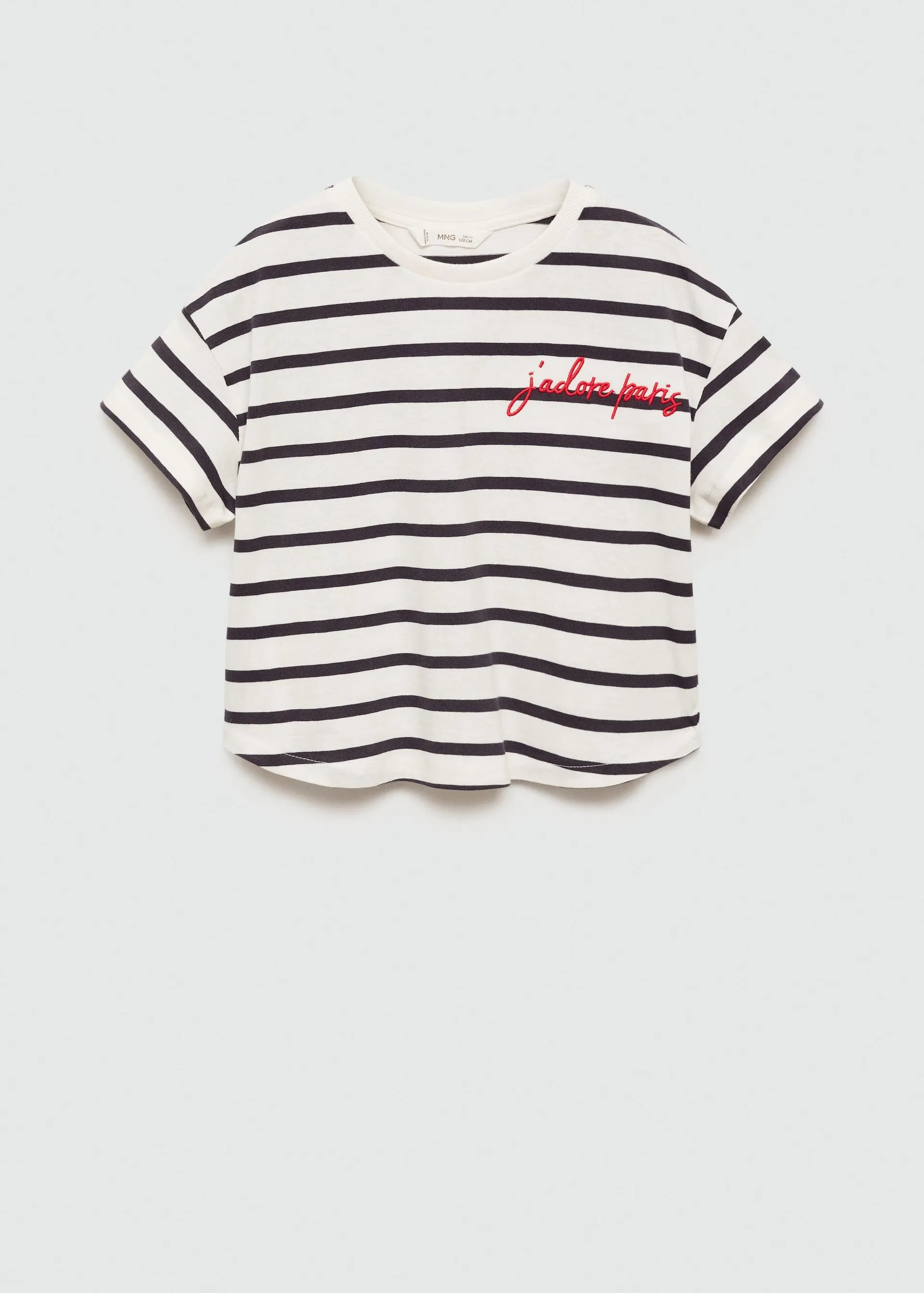 Gestreept katoenen T-shirt