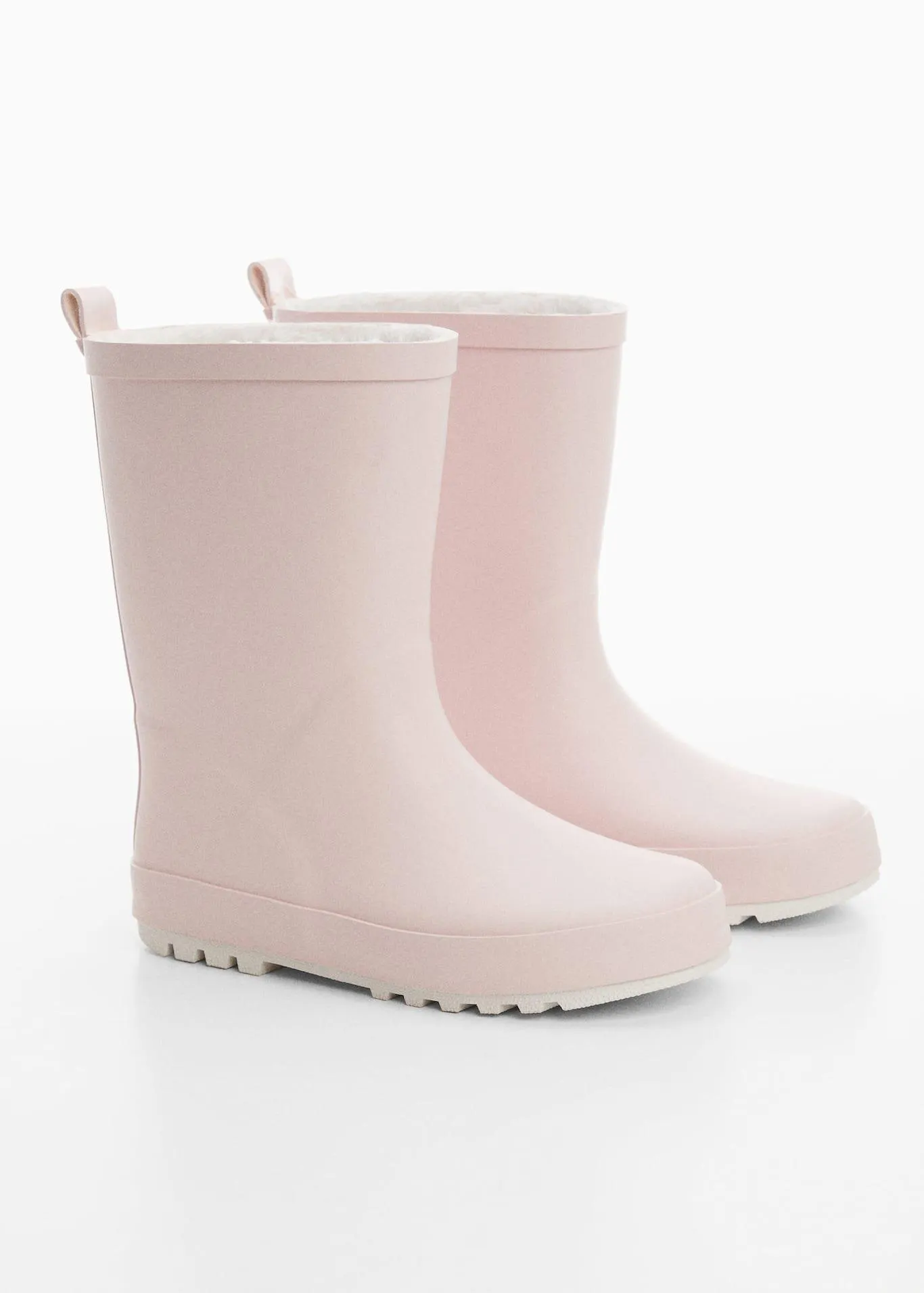 Met bont gevoerde regenlaarzen